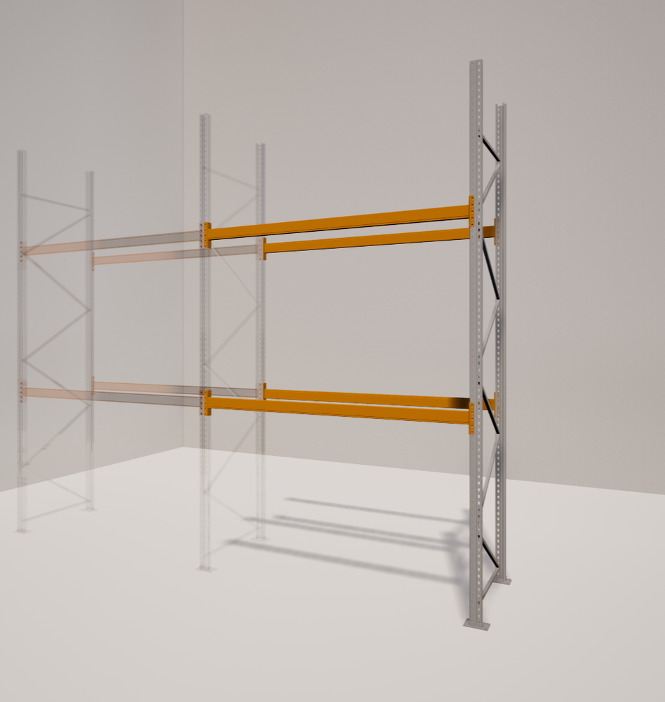 Constructor Style Pallet Racking - Add-On Bay